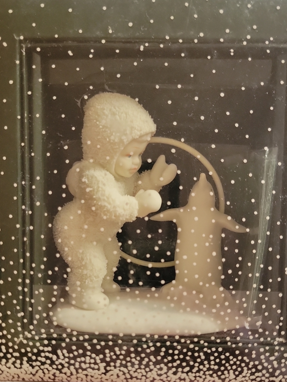 Ivory Snow Baby & Penguin Figurine Display